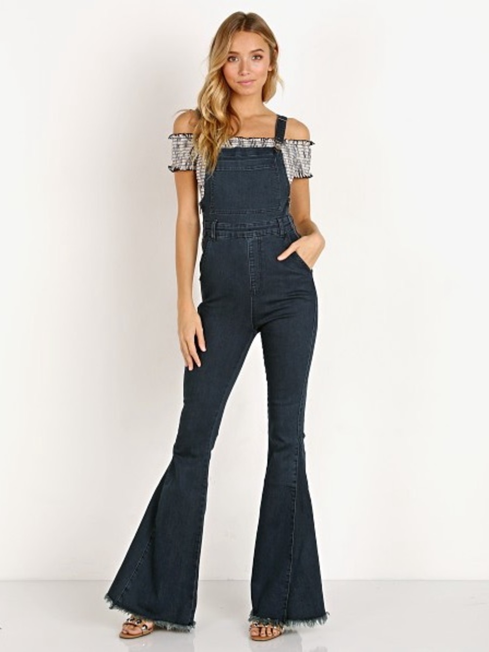 Show me your mumu Berkeley bell overalls